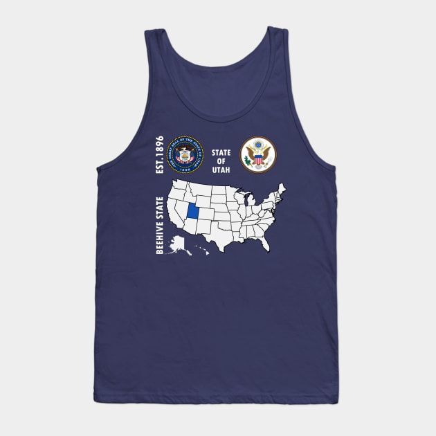 State of Utah Tank Top by NTFGP